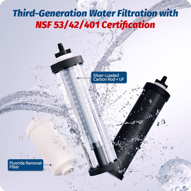 NSF53 Certified Gravity Water Filter System