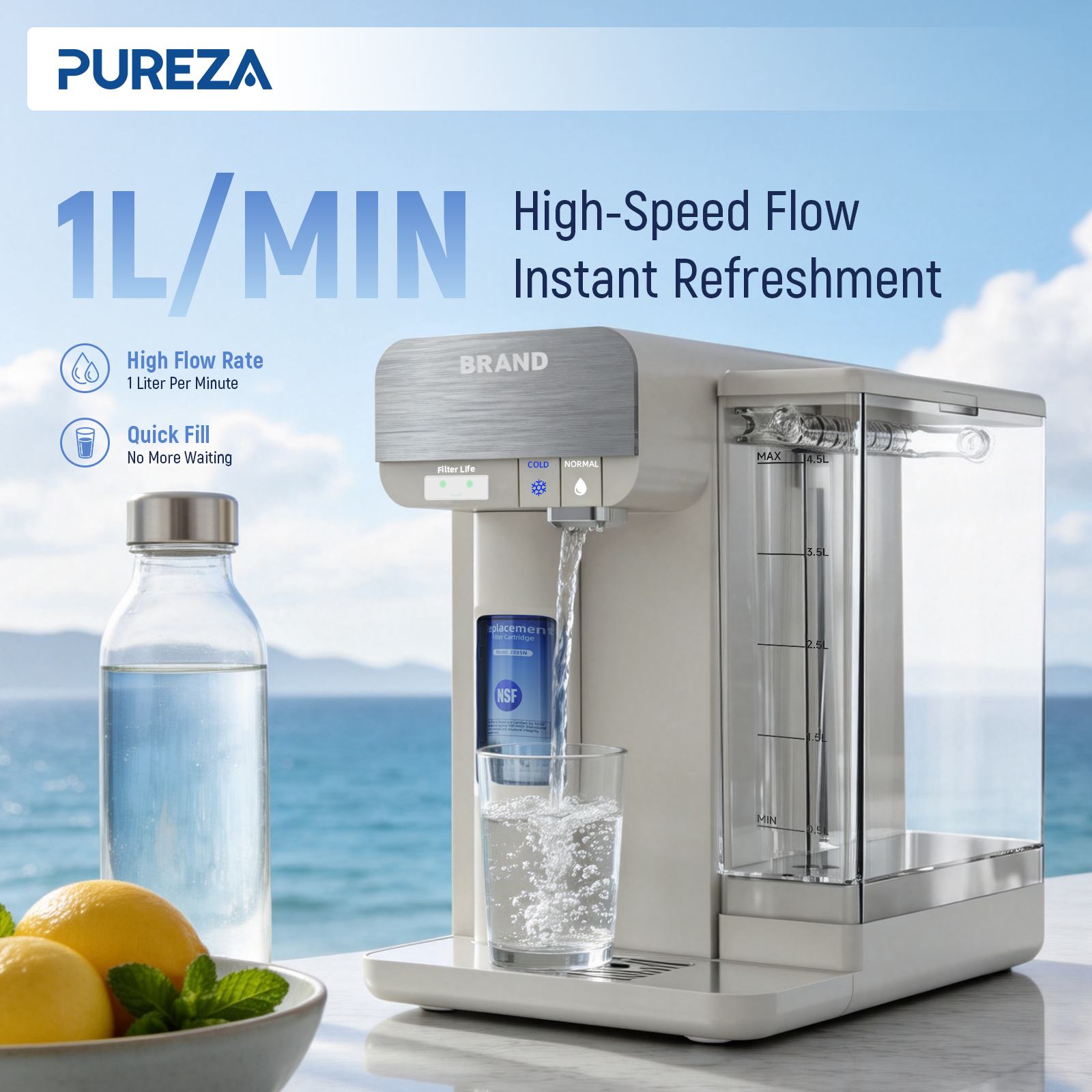 OEM Countertop Cold Water Dispenser Manufacturing